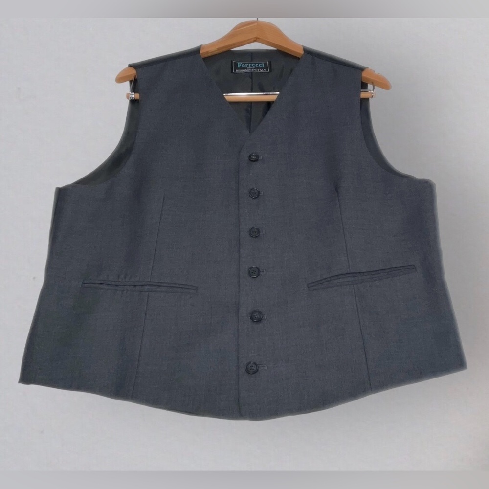 🛍️SALE🛍️ FERRECCI Uomo Formal Vest (Gray)